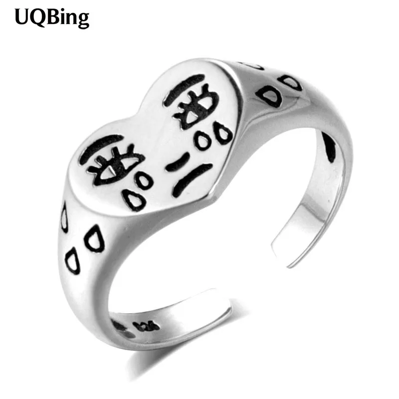 Vintage 925 Sterling Silver Girls Cry Face Rings for Women Jewelry Gifts
Vintage 925 Sterling Silver Girls Cry Face Rings for Women Jewelry Gifts