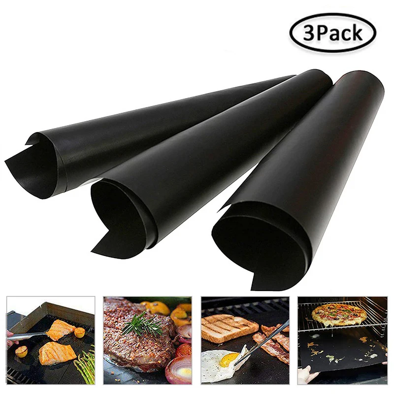 3pcs Black Reusable Barbecute Non-stick Mats Pad Kitchen Gadgets BBQ Dishes Kebab Mat Outdoor Picnic Cooking Barbecue Oven Tools
3pcs Black Reusable Barbecute Non-stick Mats Pad Kitchen Gadgets BBQ Dishes Kebab Mat Outdoor Picnic Cooking Barbecue Oven Tools