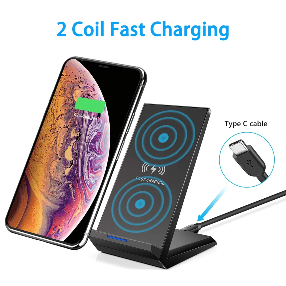 Беспроводное зарядное устройство Qi для Samsung Note 10 Plus S9 S8 Huawei P30 Pro iPhone X Xiaomi 9, 15 Вт
Беспроводное зарядное устройство Qi для Samsung Note 10 Plus S9 S8 Huawei P30 Pro iPhone X Xiaomi 9, 15 Вт