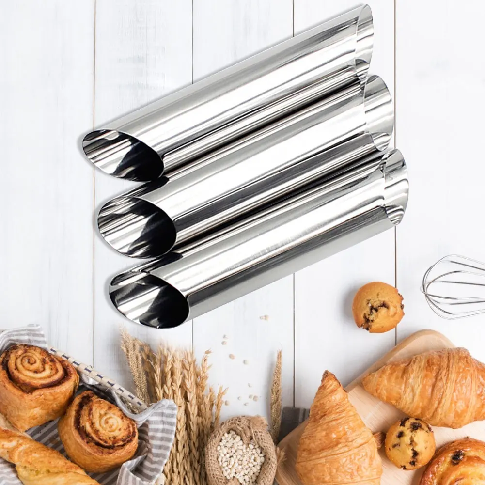 12PCS stainless steel spiral tube dessert non-stick spiral croissant bread DIY baking mold kitchen pastry baking mold.
12PCS stainless steel spiral tube dessert non-stick spiral croissant bread DIY baking mold kitchen pastry baking mold.