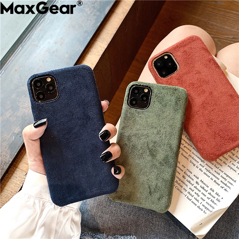 Модный однотонный тканевый чехол для iPhone 11 Pro Max XS X XR 6 S 7 8 Plus мягкий силиконовый