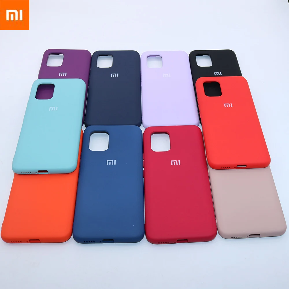 Силиконовый чехол для Xiaomi Mi 10 Lite шелковистый с покрытием Soft-Touch полной защитой 360