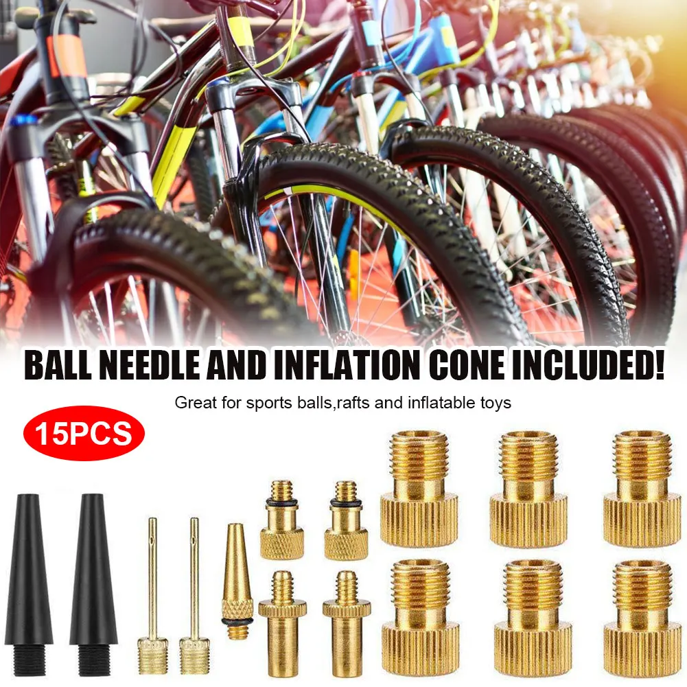 15PCS Valve Adapter Pump Convert Presta To Schrader Copper Valve Adaptor Wheels Gas Nozzle Tube Tool Bike Bicycle Accessories
15PCS Valve Adapter Pump Convert Presta To Schrader Copper Valve Adaptor Wheels Gas Nozzle Tube Tool Bike Bicycle Accessories