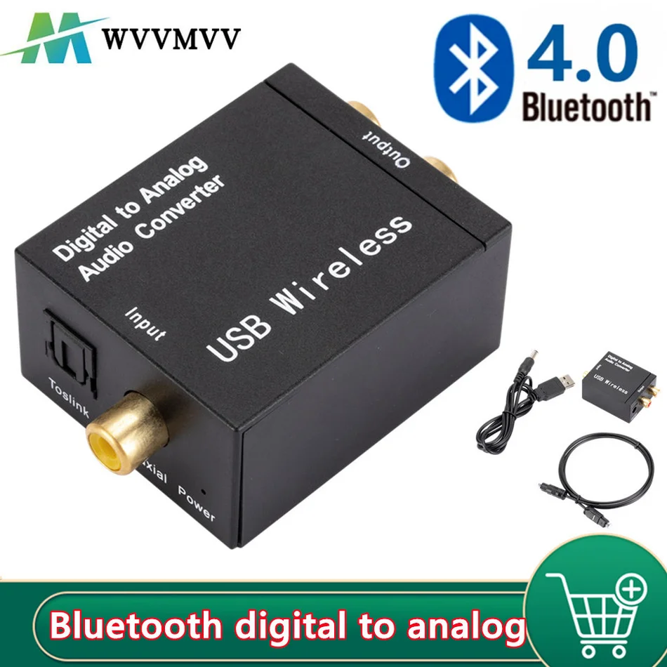 WvvMvv Digital to Analog Audio Converter Digital Optical CoaxCoaxialToslink to Analog RCA L/R Audio Converter Adapter
WvvMvv Digital to Analog Audio Converter Digital Optical CoaxCoaxialToslink to Analog RCA L/R Audio Converter Adapter