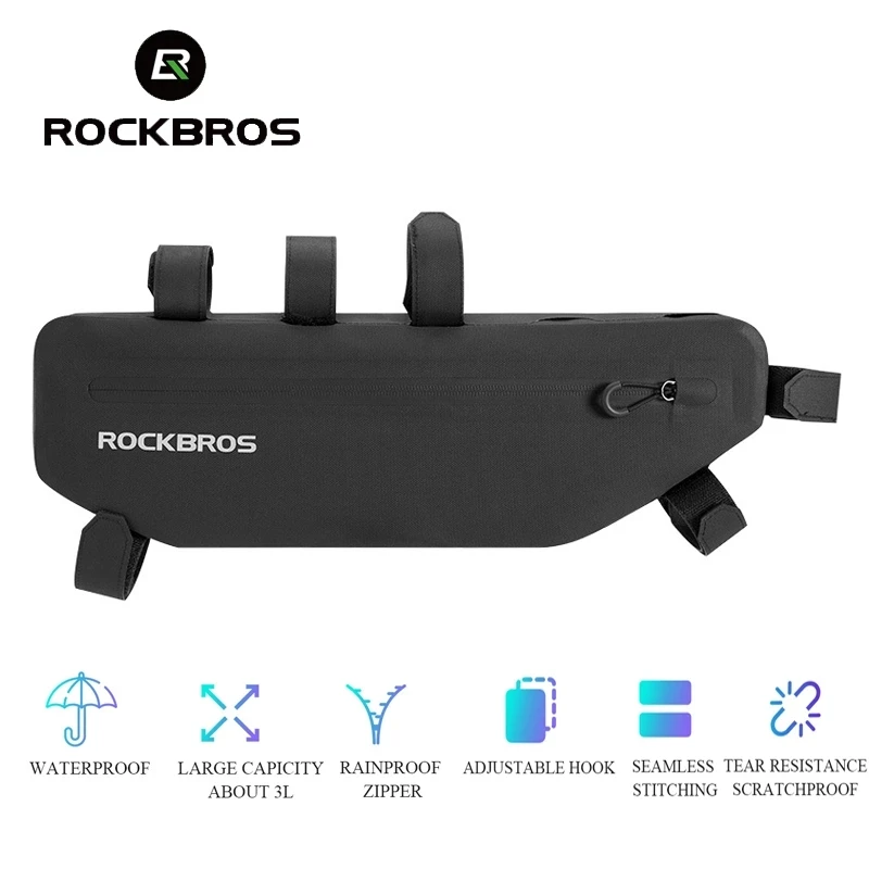 Велосипедная сумка ROCKBROS водонепроницаемая треугольная сумочка на раму
