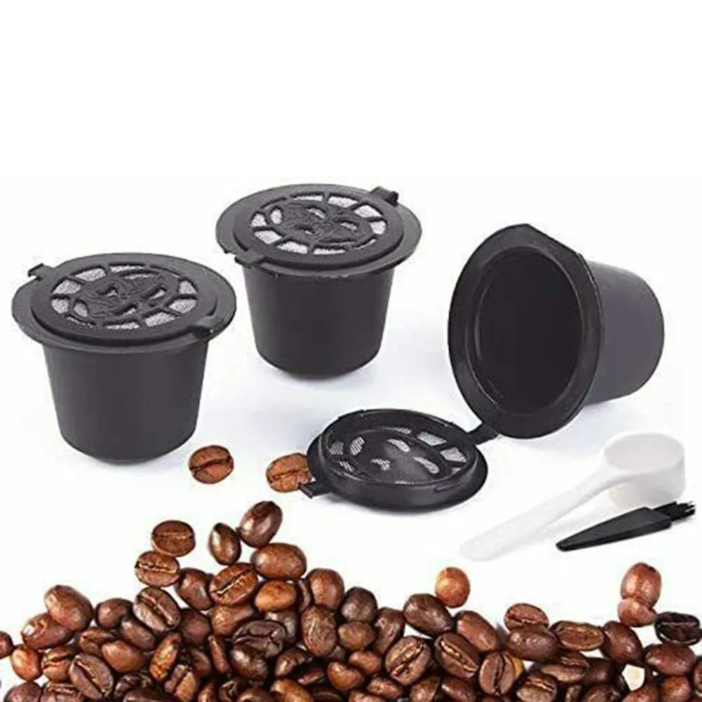 3PCS/Set Reusable Refillable Coffee Capsule With Spoon And Brush Coffee Appliance Reusable Coffee Capsule Recycling Filter Set
3PCS/Set Reusable Refillable Coffee Capsule With Spoon And Brush Coffee Appliance Reusable Coffee Capsule Recycling Filter Set