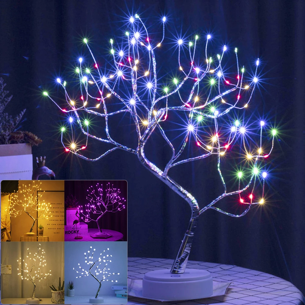 Touch Switch LED Tabletop Tree Light LED Tabletop Tree Light USB/ Battery Operated LED Tabletop Bonsai Tree Light Christmas Lamp
Touch Switch LED Tabletop Tree Light LED Tabletop Tree Light USB/ Battery Operated LED Tabletop Bonsai Tree Light Christmas Lamp