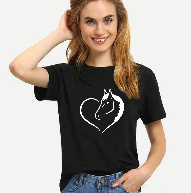 Women Short Sleeve O Neck Loose Tshirt Summer Women Tee Shirt Tops Camisetas Horse Shape Heart Print Yellow T Shirt
Women Short Sleeve O Neck Loose Tshirt Summer Women Tee Shirt Tops Camisetas Horse Shape Heart Print Yellow T Shirt