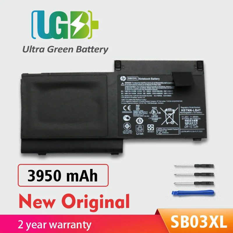 UGB Original SB03XL For HP EliteBook 820 720 725 G1 G2 E7U25AA E7U25ET HSTNN-LB4T 716726-1C1 716726-421 717378-001 HSTNN-IB4T
UGB Original SB03XL For HP EliteBook 820 720 725 G1 G2 E7U25AA E7U25ET HSTNN-LB4T 716726-1C1 716726-421 717378-001 HSTNN-IB4T