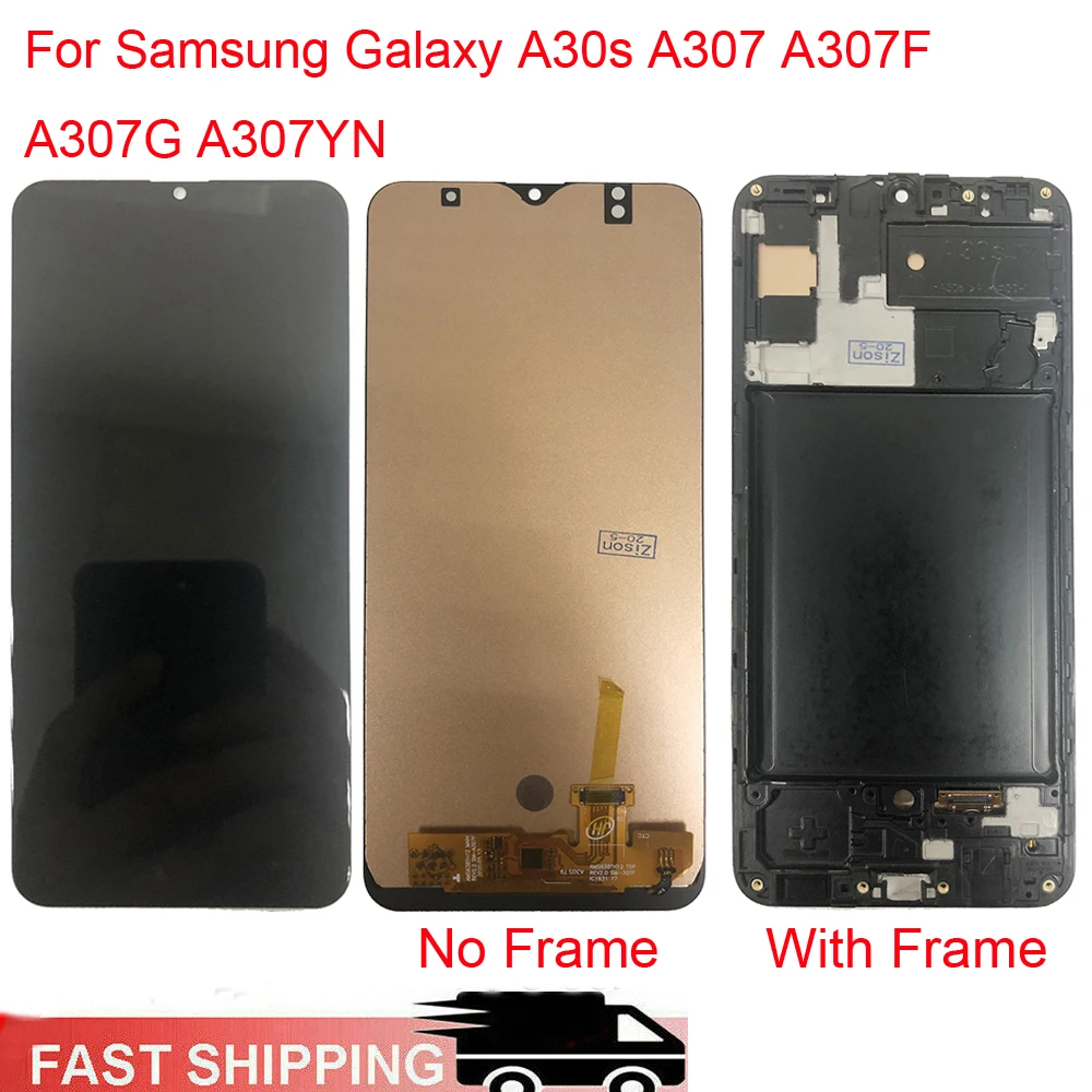 ЖК-дисплей для Samsung Galaxy A30s A307 A307F A307G A307YN с сенсорным экраном дигитайзер в сборе