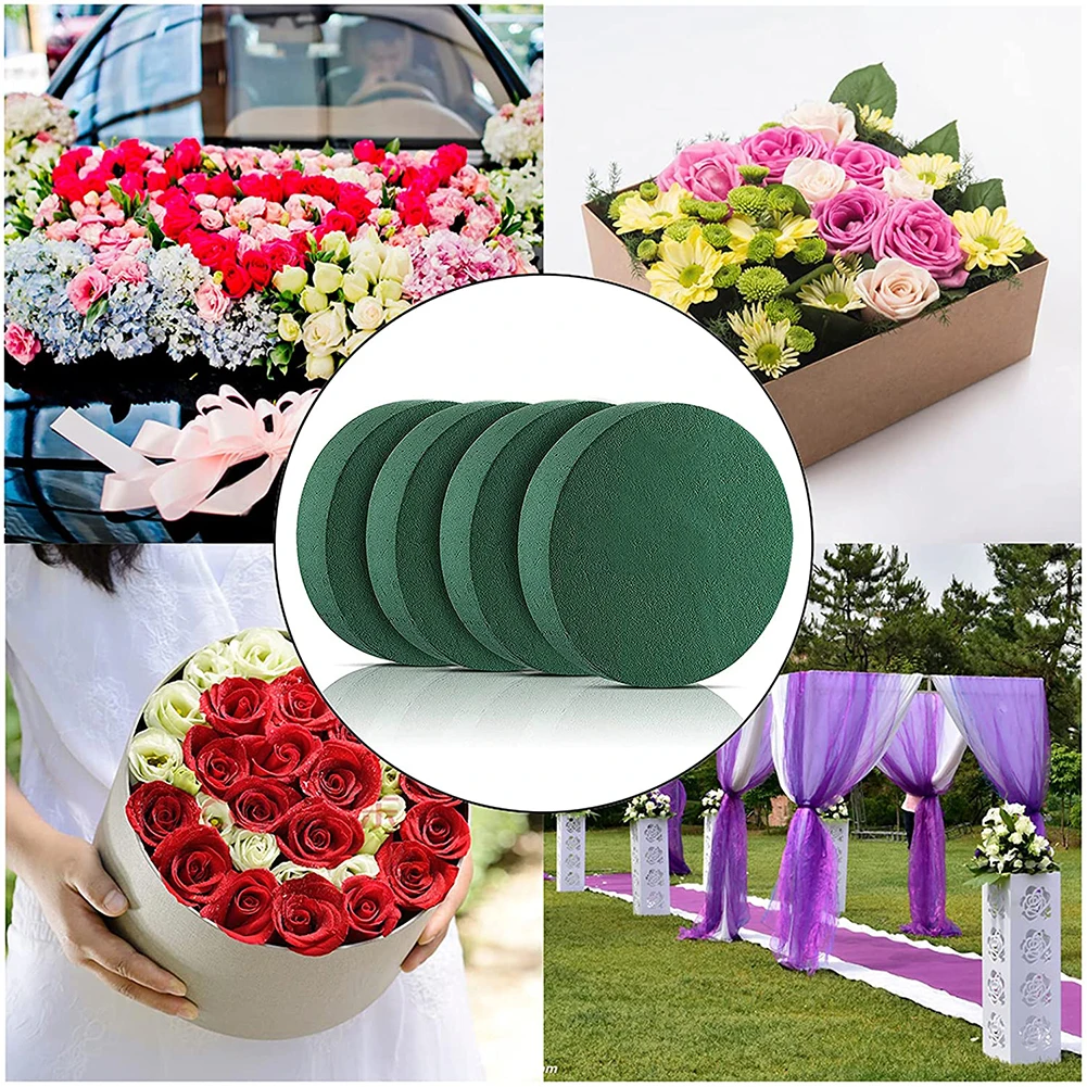 4Pcs 16.5cm Round Floral Foam Block Large Dry Flower Foam for Artificial and Fresh Flowers Wedding Decoration Flower Arrangement
4Pcs 16.5cm Round Floral Foam Block Large Dry Flower Foam for Artificial and Fresh Flowers Wedding Decoration Flower Arrangement