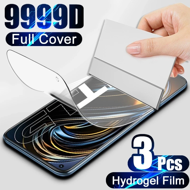 3Pcs Full Cover Hydrogel Film For Realme GT Neo 8 7 6 5 Pro 4G 5G Screen Protector For Realme X2 Pro C11 C21 Not Tempered Glass
3Pcs Full Cover Hydrogel Film For Realme GT Neo 8 7 6 5 Pro 4G 5G Screen Protector For Realme X2 Pro C11 C21 Not Tempered Glass