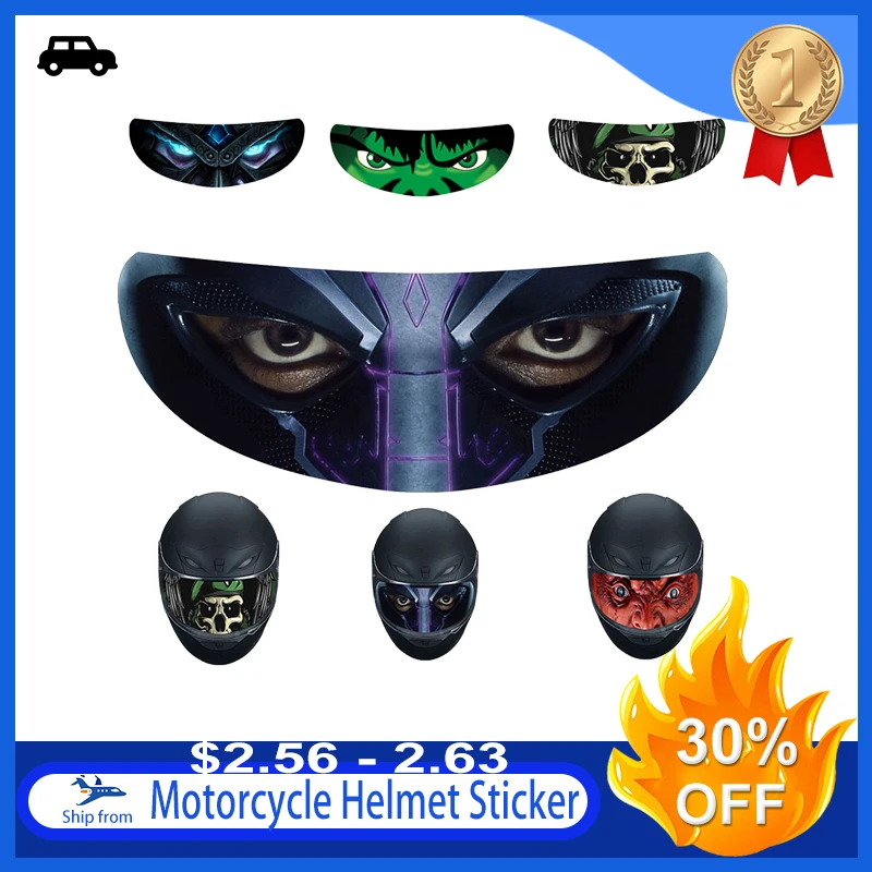 Motorcycle Helmet Decoration Sticker Detachable Racing Helmet Lens Visor Cool Applique Personality Film Translucent Lens Decal
Motorcycle Helmet Decoration Sticker Detachable Racing Helmet Lens Visor Cool Applique Personality Film Translucent Lens Decal