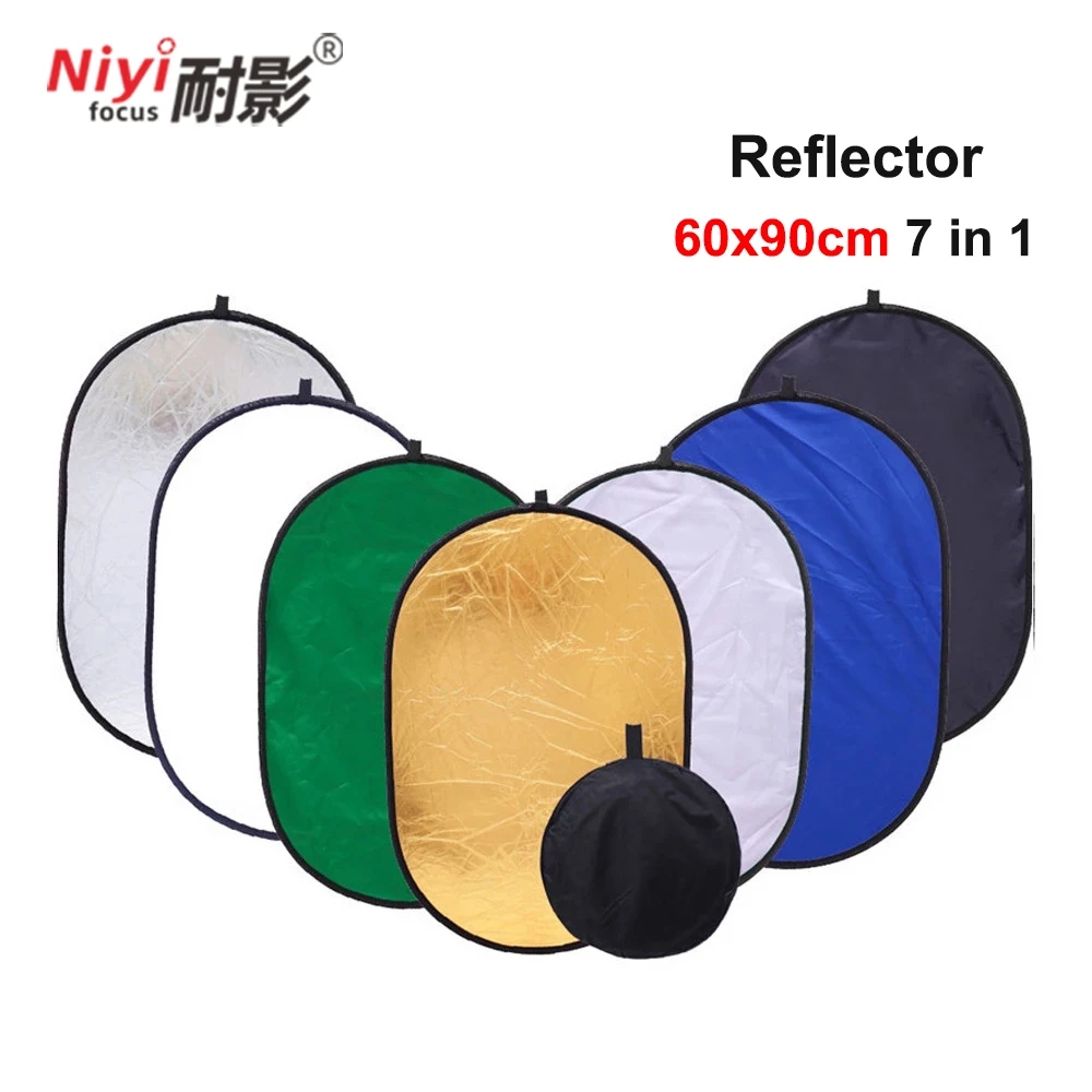60x90cm 7 in 1 Reflector Oval Portable Collapsible Multi DSLR Camera Flash Studio Video Light Stand Softbox Diffuser Backdrop
60x90cm 7 in 1 Reflector Oval Portable Collapsible Multi DSLR Camera Flash Studio Video Light Stand Softbox Diffuser Backdrop