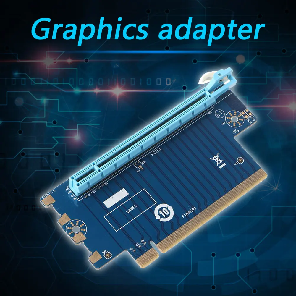 PCI Express 16X Riser PCIe Graphics Card PCI-E Steering Card 90 Degrees Right Angle Riser Adapter for 1U 2U Host 4/6cm Width
PCI Express 16X Riser PCIe Graphics Card PCI-E Steering Card 90 Degrees Right Angle Riser Adapter for 1U 2U Host 4/6cm Width