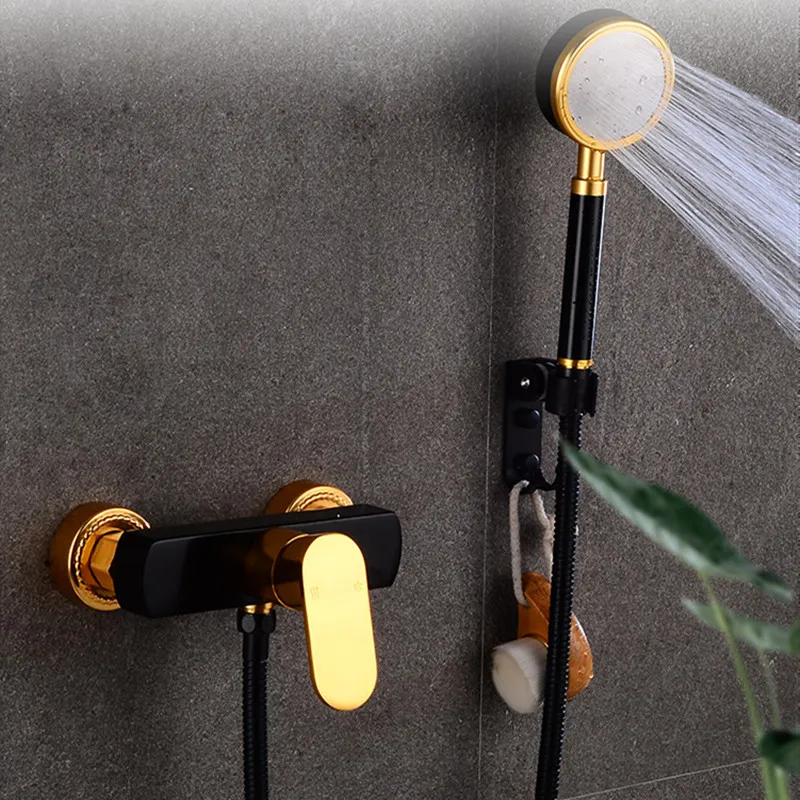 Shower Black/silver Aluminium Handheld Bathroom Simple Set Wall Mounted Strong Spray Bathroom Shower Mixer Taps Head Faucet
Shower Black/silver Aluminium Handheld Bathroom Simple Set Wall Mounted Strong Spray Bathroom Shower Mixer Taps Head Faucet