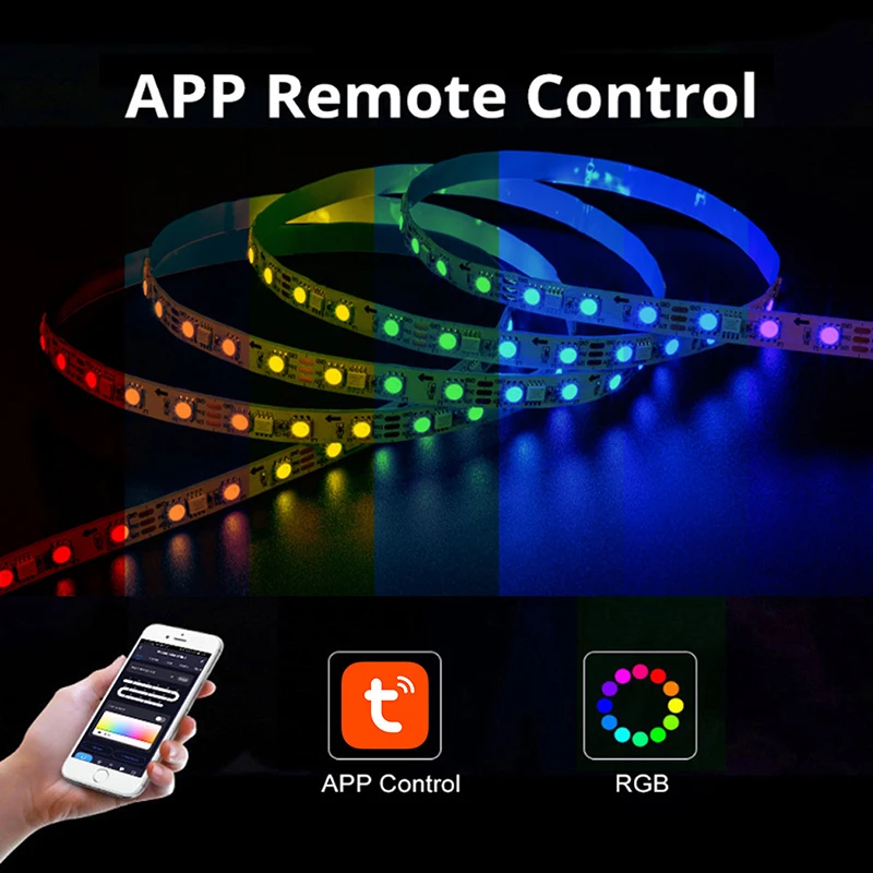 New LED Strip Lights RGB 5050 Waterproof WIFI Flexible Lamp Tape DC12V TV BackLight Bedroom Decorate Supports Alexa Google Home
New LED Strip Lights RGB 5050 Waterproof WIFI Flexible Lamp Tape DC12V TV BackLight Bedroom Decorate Supports Alexa Google Home