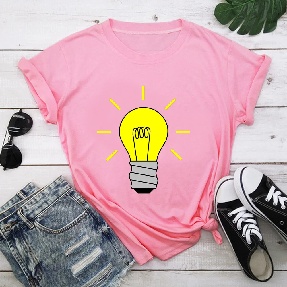 Light Bulb Harajuku T Shirt Women Short Sleeve O Neck Loose Tshirt 2021 Summer Tee Tops Short Sleeve Female TX8521
Light Bulb Harajuku T Shirt Women Short Sleeve O Neck Loose Tshirt 2021 Summer Tee Tops Short Sleeve Female TX8521