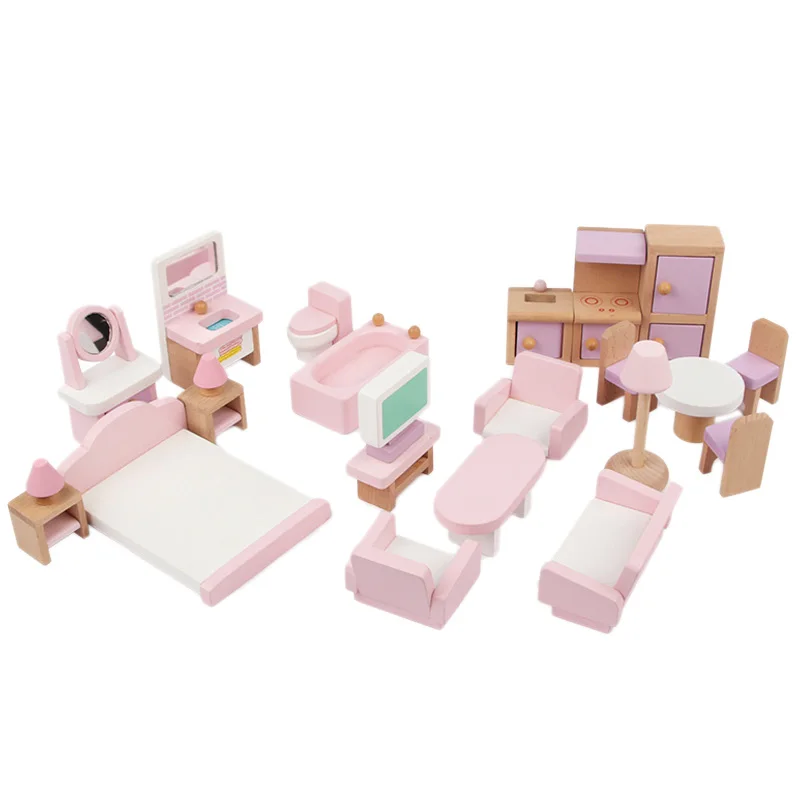 22 Pack Dollhouse Playhouse Toys Children's Wooden Simulation Small Furniture Toy Kit
22 Pack Dollhouse Playhouse Toys Children's Wooden Simulation Small Furniture Toy Kit