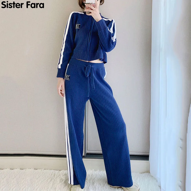 Sister Fara New Woman Joggers Wide Leg Pants Soft Lazy Streetwear 2 Piece Coat+Knitted Pants+Loose 2 Piece Sets Knitted Cardigan
Sister Fara New Woman Joggers Wide Leg Pants Soft Lazy Streetwear 2 Piece Coat+Knitted Pants+Loose 2 Piece Sets Knitted Cardigan