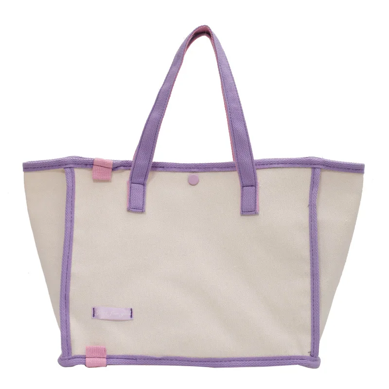 2021 New Fashion Large Capacity Canvas Tote Bag Ins Shoulder Bag Handbag Contrast Color Underarm Bag Shopping Bag
2021 New Fashion Large Capacity Canvas Tote Bag Ins Shoulder Bag Handbag Contrast Color Underarm Bag Shopping Bag