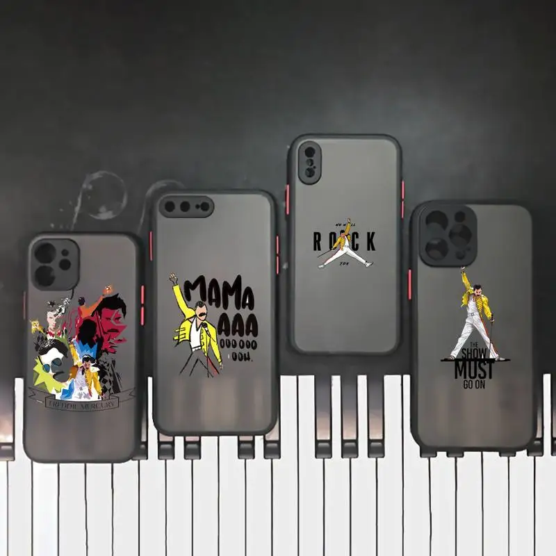 Freddie Mercury Queen band Phone Case matte transparent For iphone 7 8 11 12 plus mini x xs xr pro max cover
Freddie Mercury Queen band Phone Case matte transparent For iphone 7 8 11 12 plus mini x xs xr pro max cover
