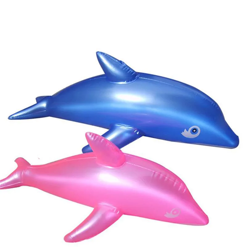 

1 PC Modeling Cute PVC Blow Up Inflatable Toys Dolphin Beach Tools for A Bathroom Being 51x20 Cm Toy for Girls and Boy 2022 New