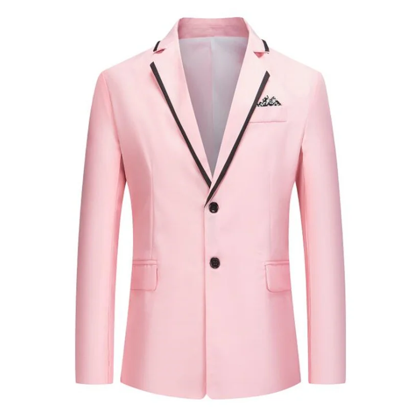 New men's single-piece suit korean urban style casual color-blocking single-breasted blazer jacket latest coat design fashion
New men's single-piece suit korean urban style casual color-blocking single-breasted blazer jacket latest coat design fashion