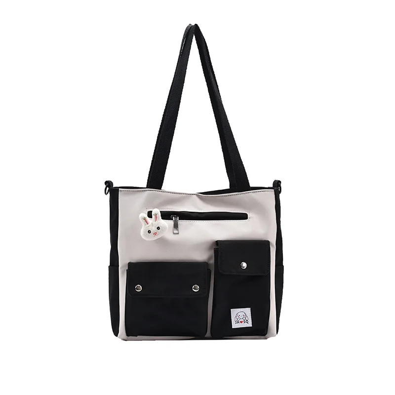 Large Capacity Canvas Collision Color Bag Multi-purpose College Style Shoulder Bag Multi-purpose Handbag
Large Capacity Canvas Collision Color Bag Multi-purpose College Style Shoulder Bag Multi-purpose Handbag
