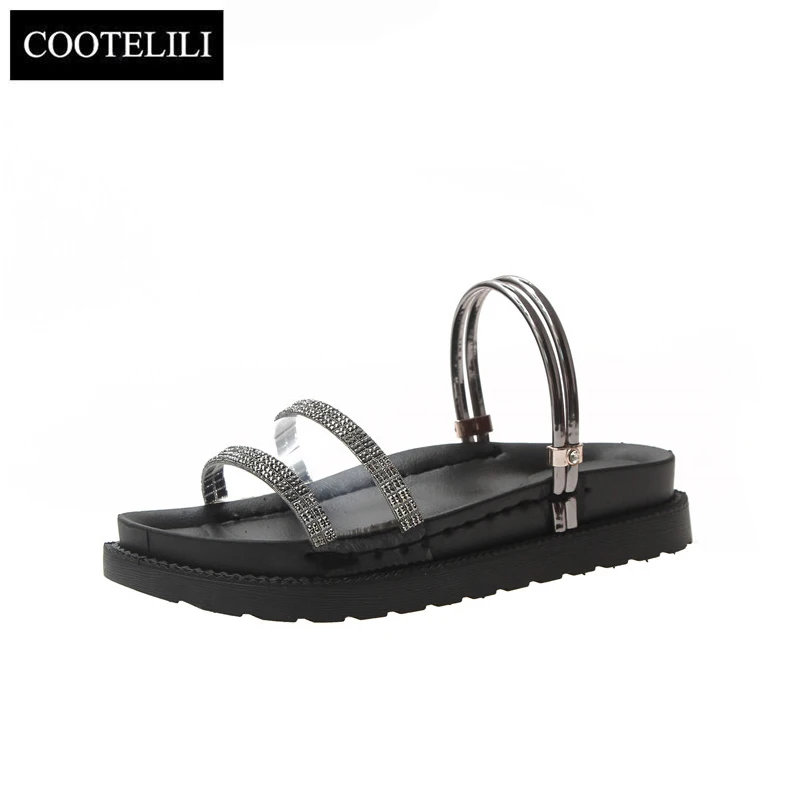 COOTELILI Women Wedges Sandals Flat platform Summer Shoes Crystal Women Flats Ladies Sandals women shoes Slides
COOTELILI Women Wedges Sandals Flat platform Summer Shoes Crystal Women Flats Ladies Sandals women shoes Slides
