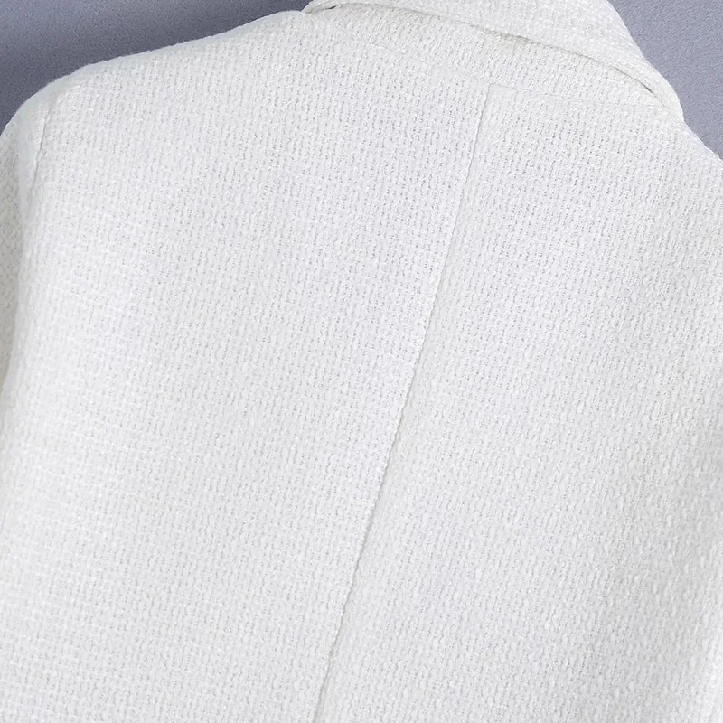 Za Women Cropped Blazer 2021 Fashion White Women Blazer Long Sleeve Office Top Elegant Pocket Lady Coat Tops Chic Jacket
Za Women Cropped Blazer 2021 Fashion White Women Blazer Long Sleeve Office Top Elegant Pocket Lady Coat Tops Chic Jacket