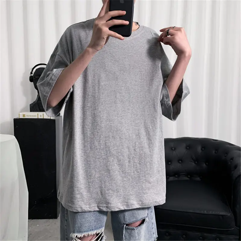 Solid color Oversized T-Shirt Men Bodybuilding and Fitness Loose Casual Lifestyle Wear T-shirt Male Streetwear Hip-Hop Top Tees
Solid color Oversized T-Shirt Men Bodybuilding and Fitness Loose Casual Lifestyle Wear T-shirt Male Streetwear Hip-Hop Top Tees