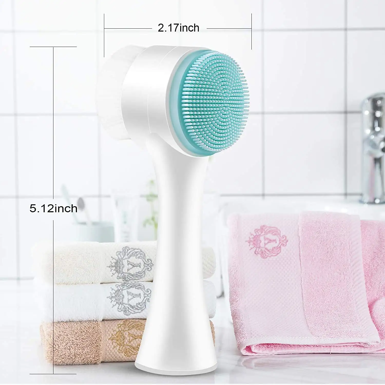 3D Double Sided Facial Cleansing Brush Dual Face Wash Massage Brush Cleanser Manual Blackhead Removal Skin Care Tool
3D Double Sided Facial Cleansing Brush Dual Face Wash Massage Brush Cleanser Manual Blackhead Removal Skin Care Tool