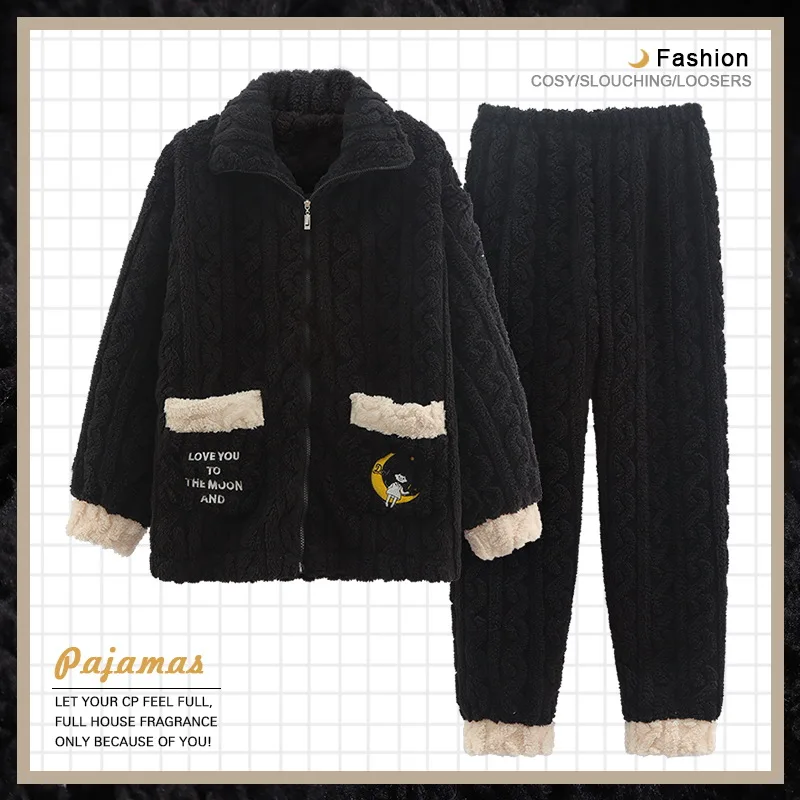 Winter Women's Warm Home Clothes Sleepwear Ladies Flannel Thick Coral Fleece Cute Pajamas Large Size Woolen Pijama
Winter Women's Warm Home Clothes Sleepwear Ladies Flannel Thick Coral Fleece Cute Pajamas Large Size Woolen Pijama