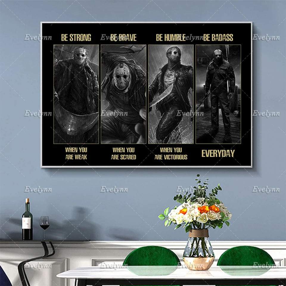 Horror Character Poster Be Strong When You Are Weak Poster Friday Halloween Wall Art Prints Home Decor Canvas Floating Frame
Horror Character Poster Be Strong When You Are Weak Poster Friday Halloween Wall Art Prints Home Decor Canvas Floating Frame