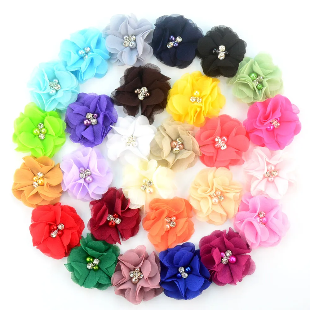 120pcs/lot Cute Chiffon Flowers with Pearl Rhinestone for Baby Girls Headband Hair Clips Diy Headwear Head Accessories
120pcs/lot Cute Chiffon Flowers with Pearl Rhinestone for Baby Girls Headband Hair Clips Diy Headwear Head Accessories