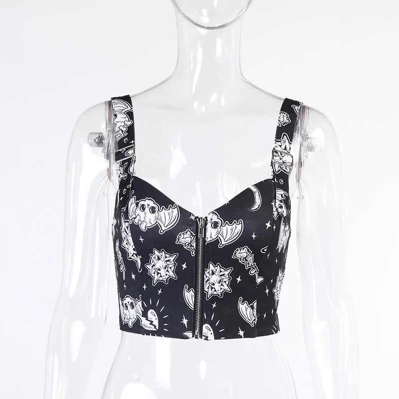 Goth Dark Pastel Gothic Aesthetic Black Women Tank Tops Alt Clothes Emo Harajuku Bodycon Sexy Streetwear Grunge Backless Cropped
Goth Dark Pastel Gothic Aesthetic Black Women Tank Tops Alt Clothes Emo Harajuku Bodycon Sexy Streetwear Grunge Backless Cropped