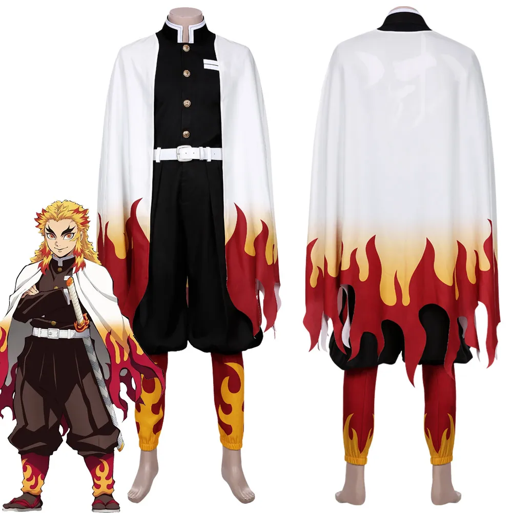 Demon Slayer Kimetsu no Yaiba Cosplay Rengoku Kyoujurou Cosplay Costume Cape Full Suit Halloween Costumes
Demon Slayer Kimetsu no Yaiba Cosplay Rengoku Kyoujurou Cosplay Costume Cape Full Suit Halloween Costumes