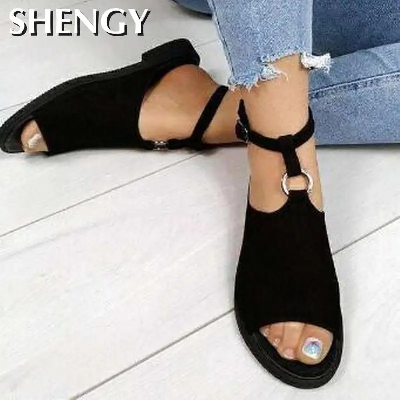 SHY 2020 Women Flats Summer Beach Sandals Casual Shoes Woman Party Sexy Peep Toe Gladiator Sandalias Women Slippers
SHY 2020 Women Flats Summer Beach Sandals Casual Shoes Woman Party Sexy Peep Toe Gladiator Sandalias Women Slippers