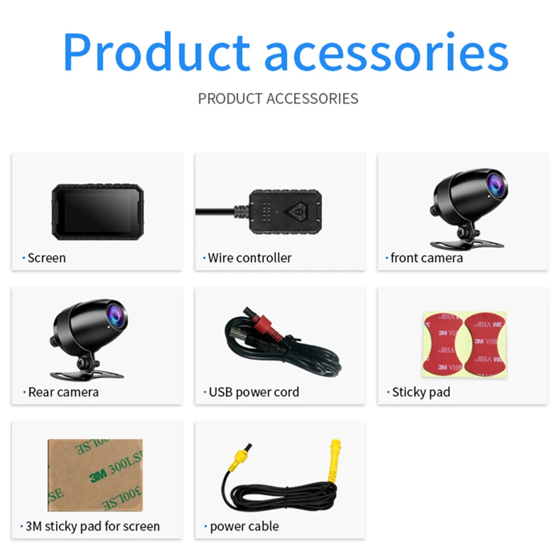 Vikewe Motorbike Action Camera Recorder DVR Dual Lens Full HD 1080P Front and Rear View Motor Electronics Motorcycle Dash Cam
Vikewe Motorbike Action Camera Recorder DVR Dual Lens Full HD 1080P Front and Rear View Motor Electronics Motorcycle Dash Cam