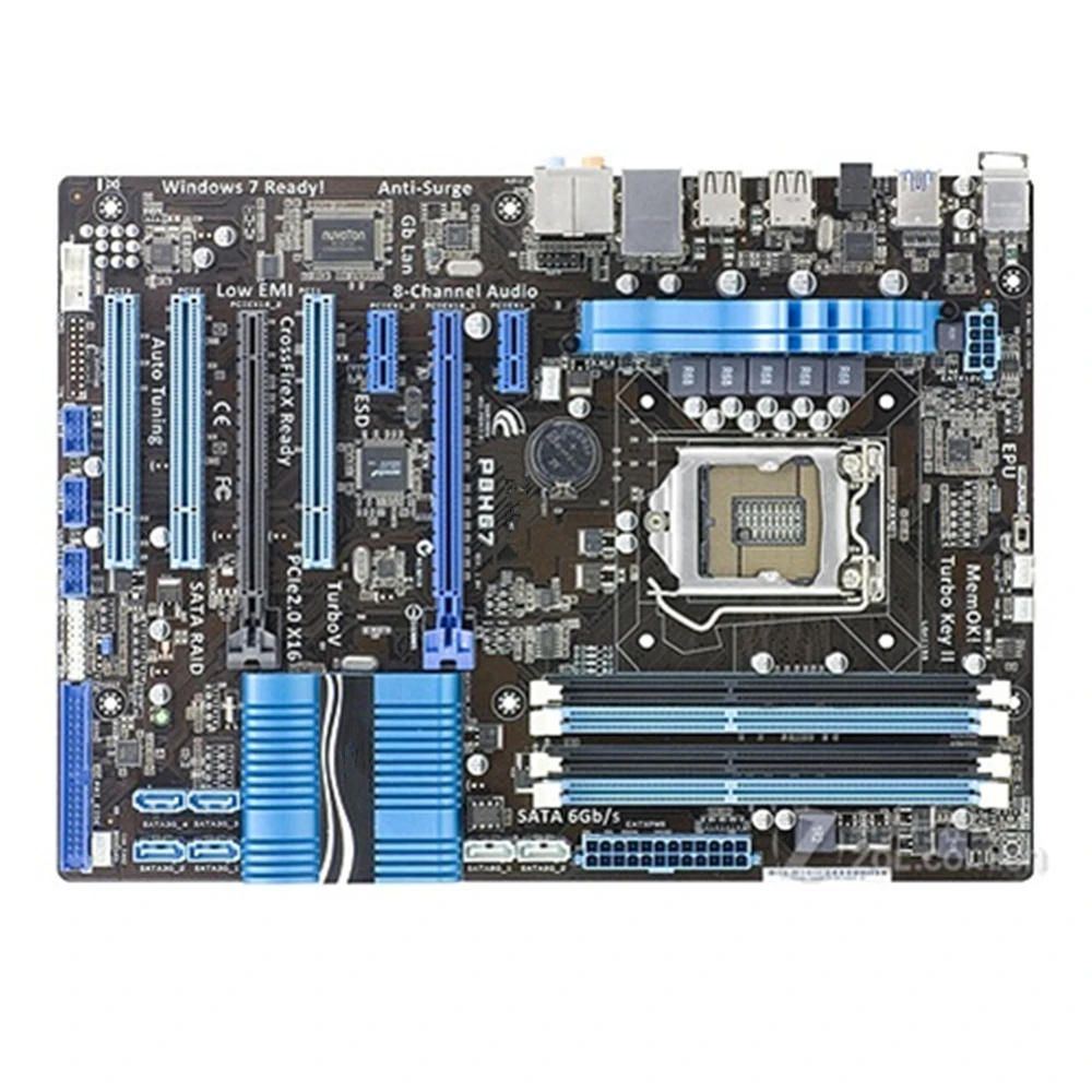 Материнская плата для компьютера P8H67 LGA 1155 DDR3 модель Intel H67 материнская