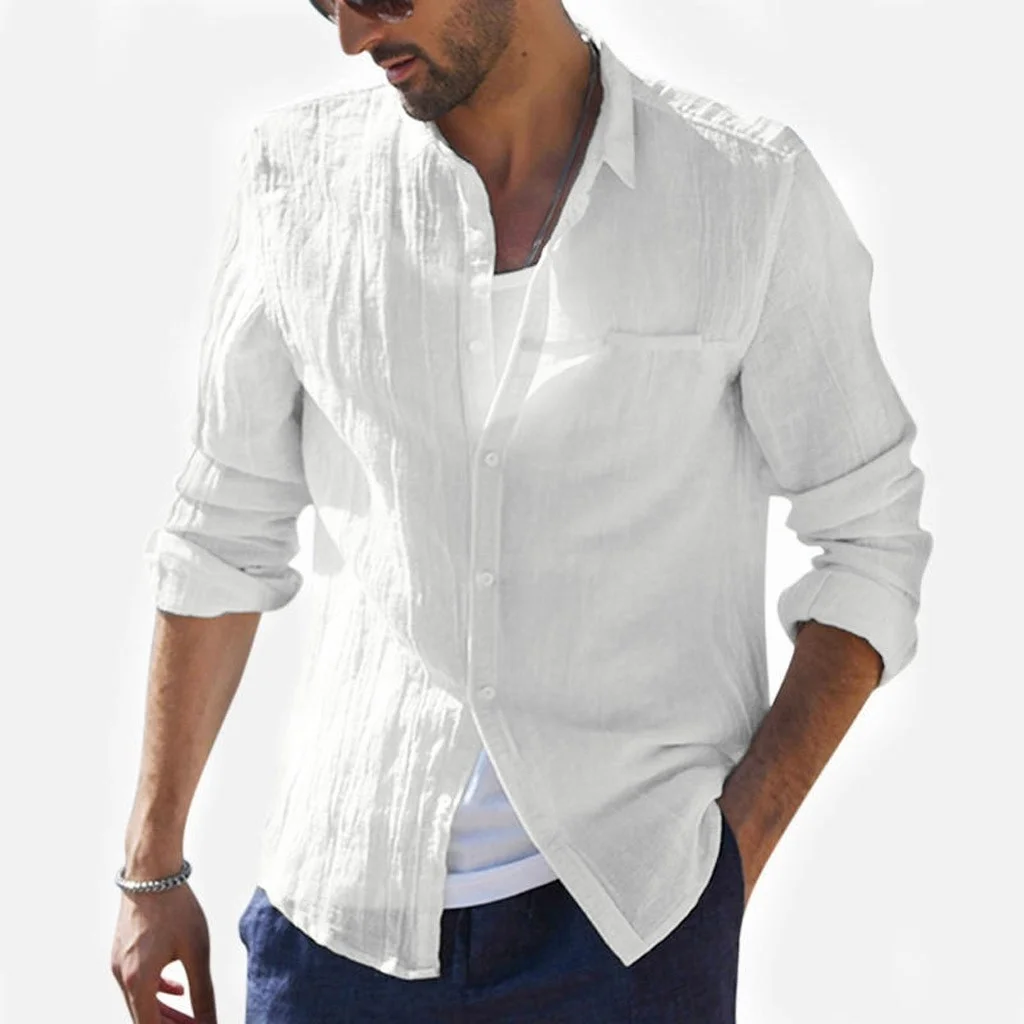 2021 Plus Size Summer New Men Shirt Baggy Cotton Linen Solid Long Sleeve Button Retro long Shirts Tops S-2XL 
2021 Plus Size Summer New Men Shirt Baggy Cotton Linen Solid Long Sleeve Button Retro long Shirts Tops S-2XL