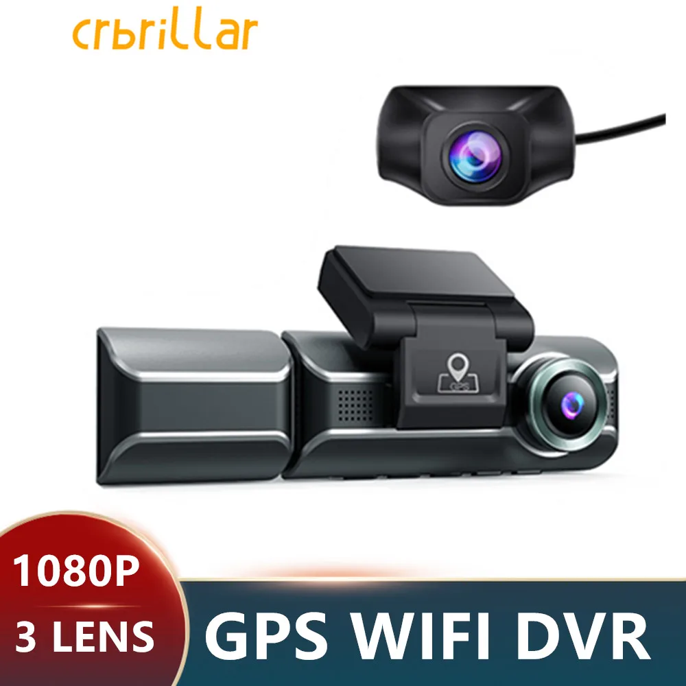 

2K Dash Camera GPS WiFi Car Dvr M550 3Lens WDR Auto Driving Recorder Ultra HD UHD 1080P Resolution Rear Camera Car Black Box