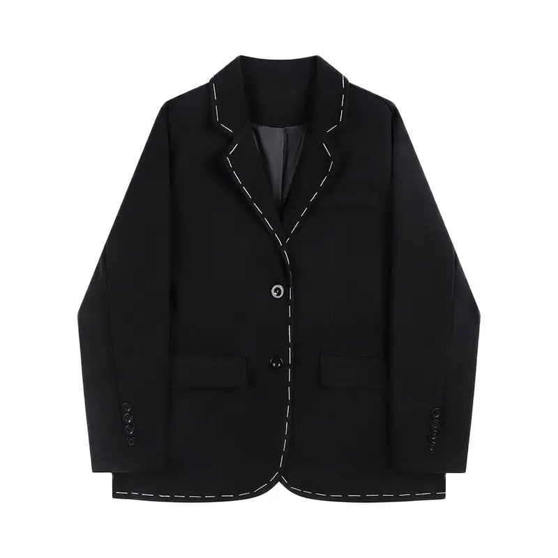 Blazer Women Vintage Suit Jacket Office Ladies Loose Fashion Design Female Lapel Single Breasted Woolen Long Sleeve Blazer
Blazer Women Vintage Suit Jacket Office Ladies Loose Fashion Design Female Lapel Single Breasted Woolen Long Sleeve Blazer