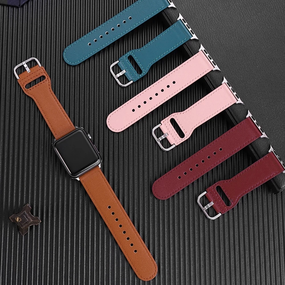 100% Genuine Cow Leather Loop Band for Apple Watch 6 SE 5 4 3 2 1 42mm 38mm 44mm 40mm Bracelet Strap for iWatch band accessories
100% Genuine Cow Leather Loop Band for Apple Watch 6 SE 5 4 3 2 1 42mm 38mm 44mm 40mm Bracelet Strap for iWatch band accessories