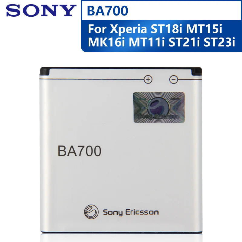 Оригинальная запасная батарея BA700 для телефона SONY ST18i MT15i MT16i MK16i MT11i ST21i ST23i