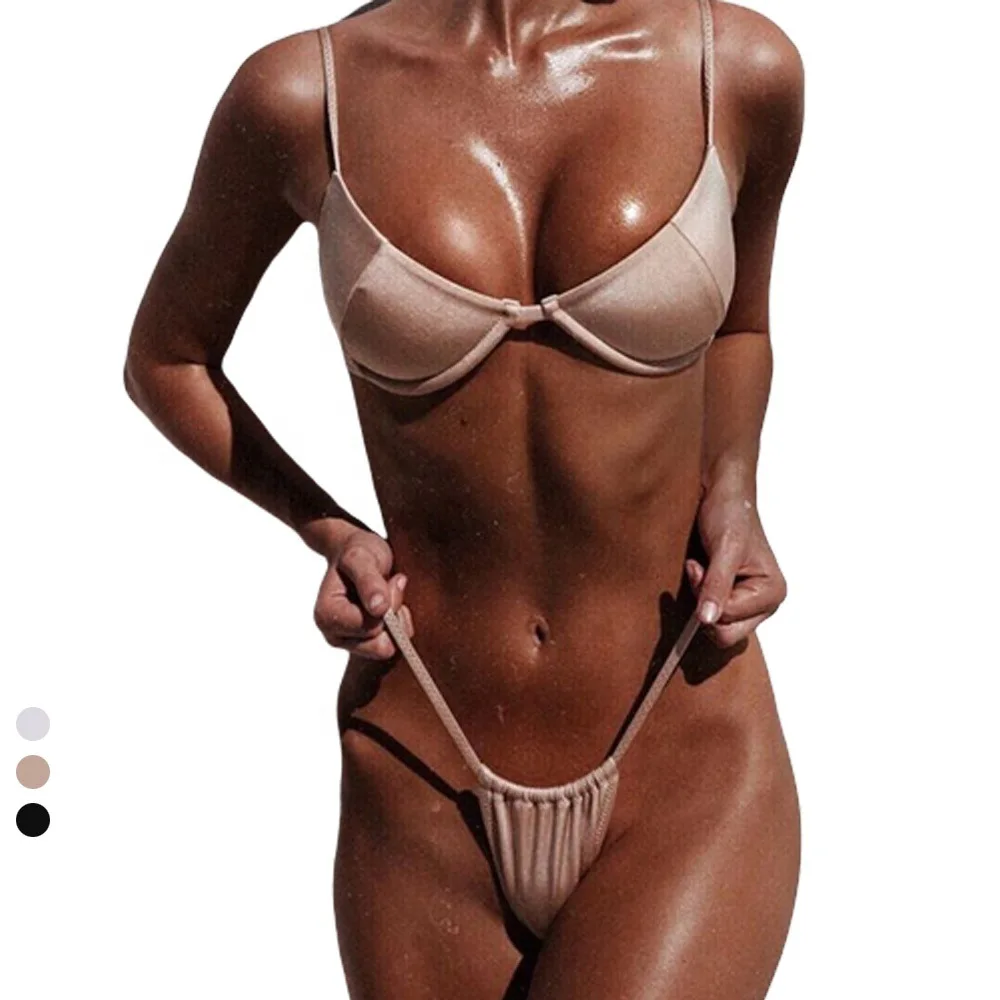 Swimsuit Women's Split New Swimwear Three-Point Sexy Thong Bikini Bikini2021
Swimsuit Women's Split New Swimwear Three-Point Sexy Thong Bikini Bikini2021