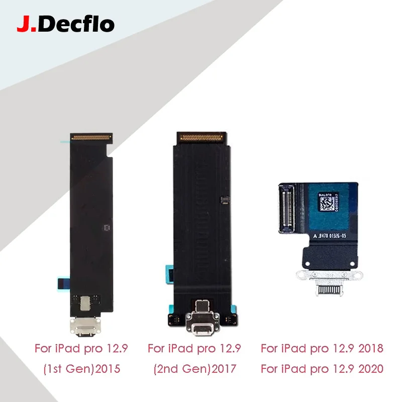 JDecflo зарядки Порты и разъёмы для гибкого кабеля iPad Pro 12 9 дюйма Зарядное устройство