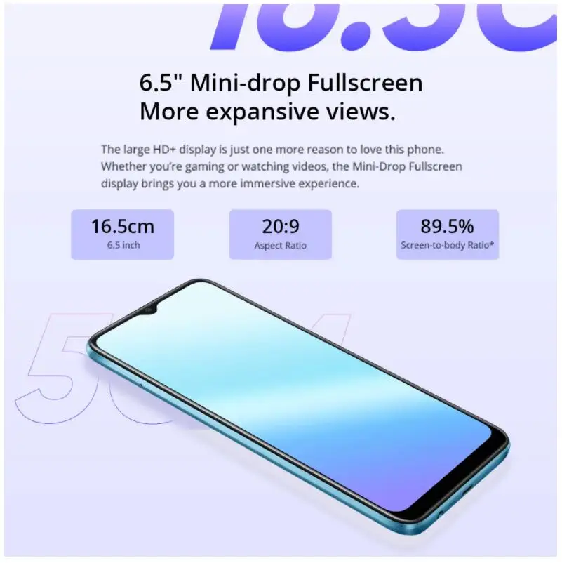 Глобальная версия Realme C21 4 ГБ 64 Android 10 HD экран 6 5 дюйма Helio G35 5000 мАч тройная ИИ камера