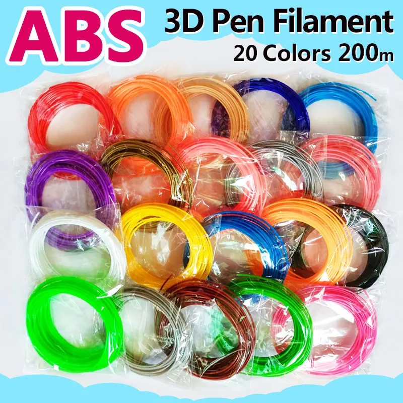 Нить для 3d ручки 1 75 мм 20 цветов|3d pen|pen 3dabs plastic pen |